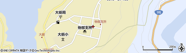 高知県香美市物部町大栃1455周辺の地図