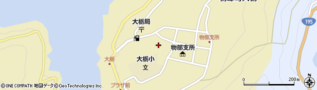 高知県香美市物部町大栃1133周辺の地図