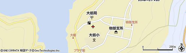 高知県香美市物部町大栃1491周辺の地図