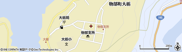 高知県香美市物部町大栃1449周辺の地図