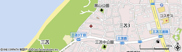 三苫3号公園周辺の地図