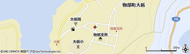 高知県香美市物部町大栃1127周辺の地図