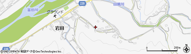 和歌山県西牟婁郡上富田町岩田887周辺の地図