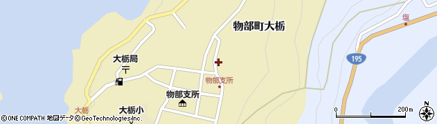 高知県香美市物部町大栃1643周辺の地図