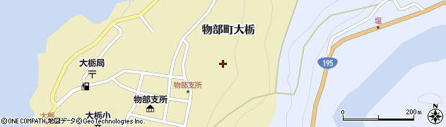 高知県香美市物部町大栃1630周辺の地図