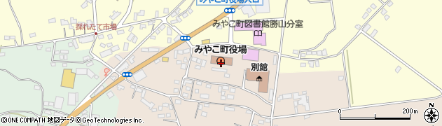 福岡県京都郡みやこ町周辺の地図