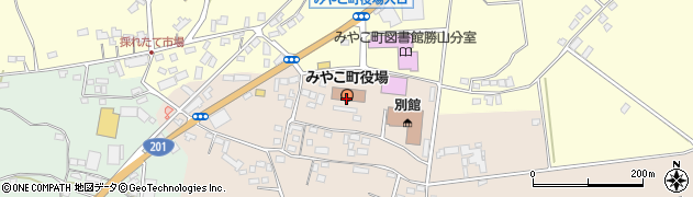 福岡県みやこ町（京都郡）周辺の地図