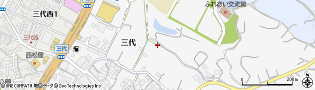福岡県糟屋郡新宮町三代1063周辺の地図
