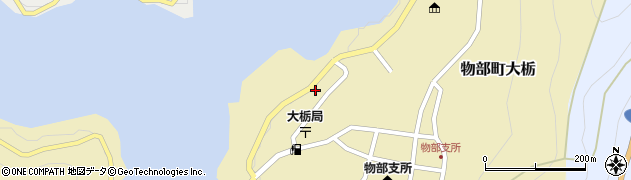 高知県香美市物部町大栃1090周辺の地図