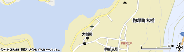 高知県香美市物部町大栃1084周辺の地図