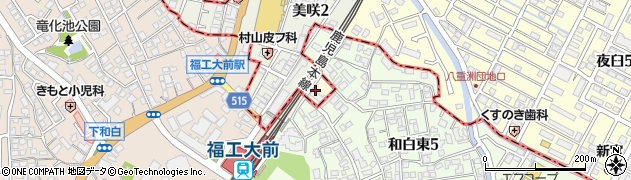 福岡県新宮町（糟屋郡）夜臼周辺の地図