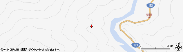 徳島県海陽町（海部郡）小川（杖追）周辺の地図