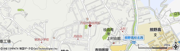 丹田台集会所前周辺の地図