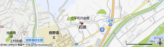 和歌山県西牟婁郡上富田町岩田78周辺の地図