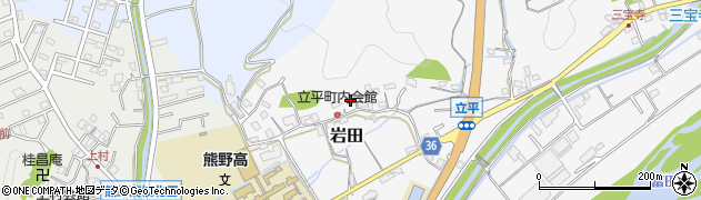 和歌山県西牟婁郡上富田町岩田85周辺の地図