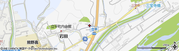 和歌山県西牟婁郡上富田町岩田122周辺の地図