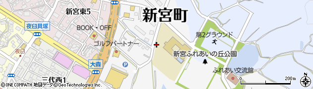 福岡県糟屋郡新宮町三代1009周辺の地図