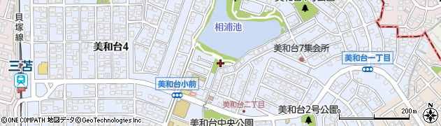 美和台5号公園周辺の地図