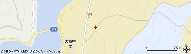 高知県香美市物部町大栃2083周辺の地図