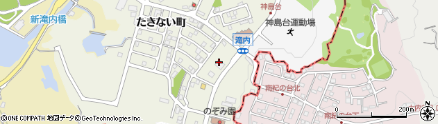 和歌山県田辺市たきない町7周辺の地図
