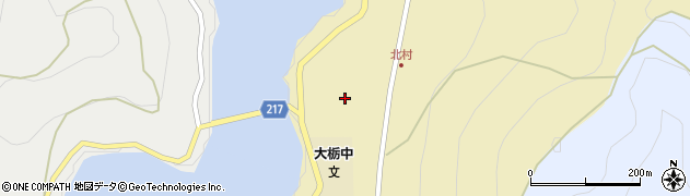 高知県香美市物部町大栃1969周辺の地図