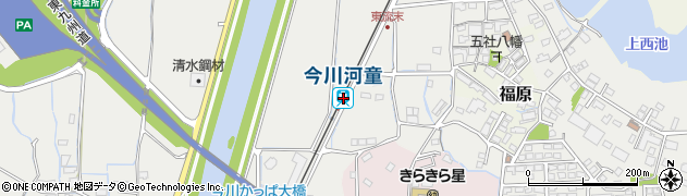 今川河童駅周辺の地図