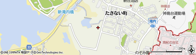 和歌山県田辺市たきない町32-6周辺の地図