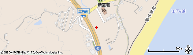 熊野街道周辺の地図