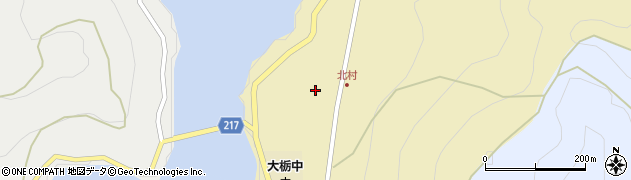 高知県香美市物部町大栃2041周辺の地図