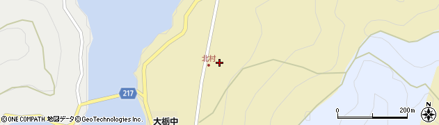 高知県香美市物部町大栃2027周辺の地図