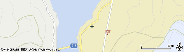 高知県香美市物部町大栃2007周辺の地図