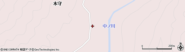 和歌山県田辺市木守457周辺の地図