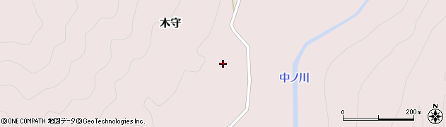 和歌山県田辺市木守417周辺の地図