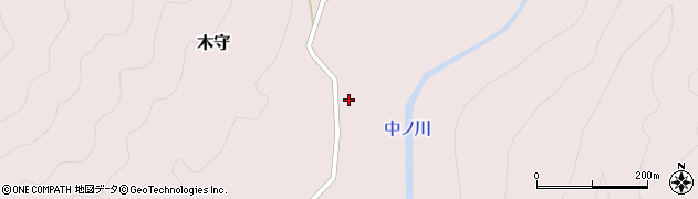 和歌山県田辺市木守448周辺の地図
