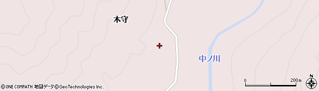 和歌山県田辺市木守418周辺の地図