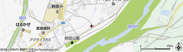 和歌山県西牟婁郡上富田町岩田1592周辺の地図