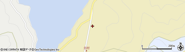 高知県香美市物部町大栃2302周辺の地図