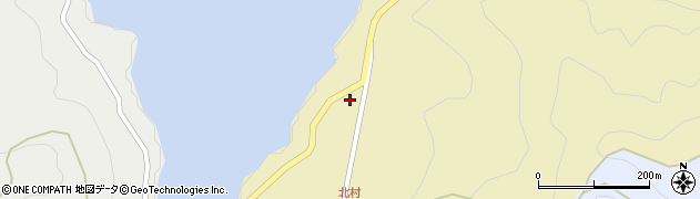 高知県香美市物部町大栃2304周辺の地図