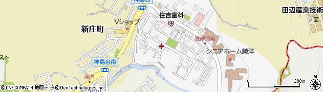 田辺神島台郵便局 ＡＴＭ周辺の地図