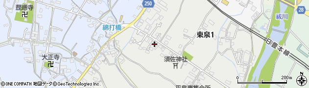 株式会社葬儀誠善社　行橋東泉斎場周辺の地図