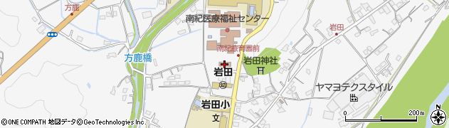 上富田町役場　岩田出張所周辺の地図