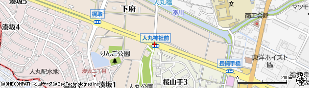 人丸神社前周辺の地図