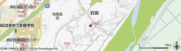 上富田町立　岩田児童館周辺の地図