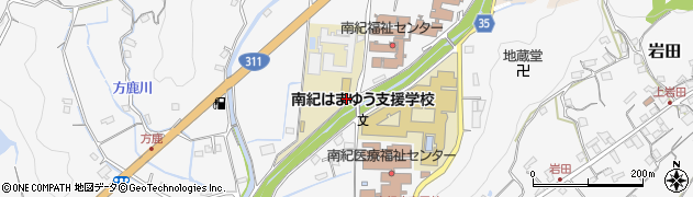 和歌山県西牟婁郡上富田町岩田2122周辺の地図