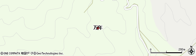 愛媛県砥部町（伊予郡）万年周辺の地図
