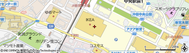 ＩＫＥＡ福岡新宮周辺の地図
