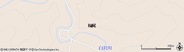 徳島県美波町（海部郡）山河内（松尾）周辺の地図