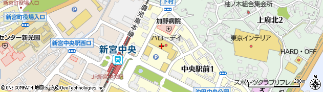 セリアライフガーデン新宮中央店周辺の地図
