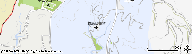 救馬渓観音周辺の地図