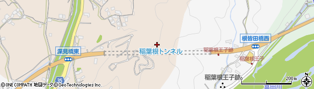 稲葉根トンネル周辺の地図